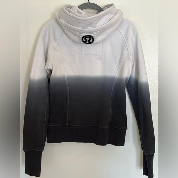 Lululemon Black Ombre Scuba Zipper hoodie Size 4 - Picture 2 of 11